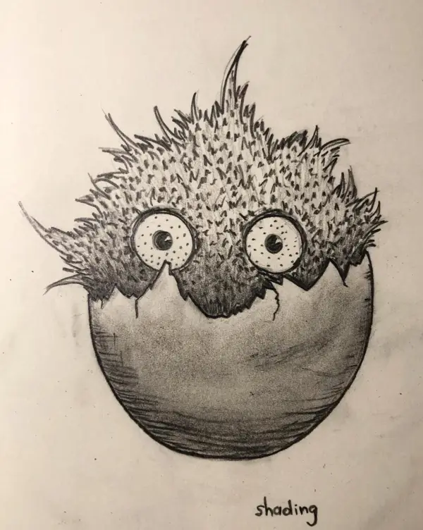 Tekening uit het schetsboek van Sharon Blanchaert