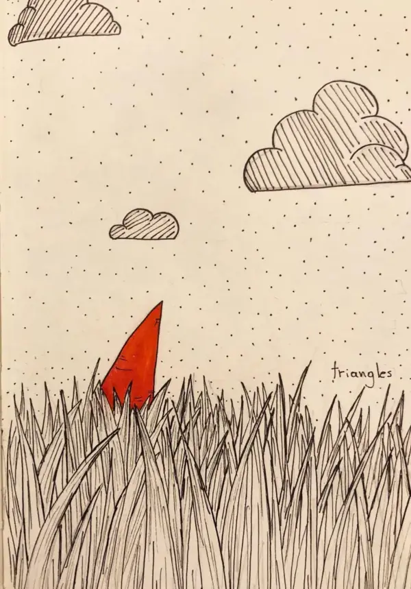 Tekening uit het schetsboek van Sharon Blanchaert